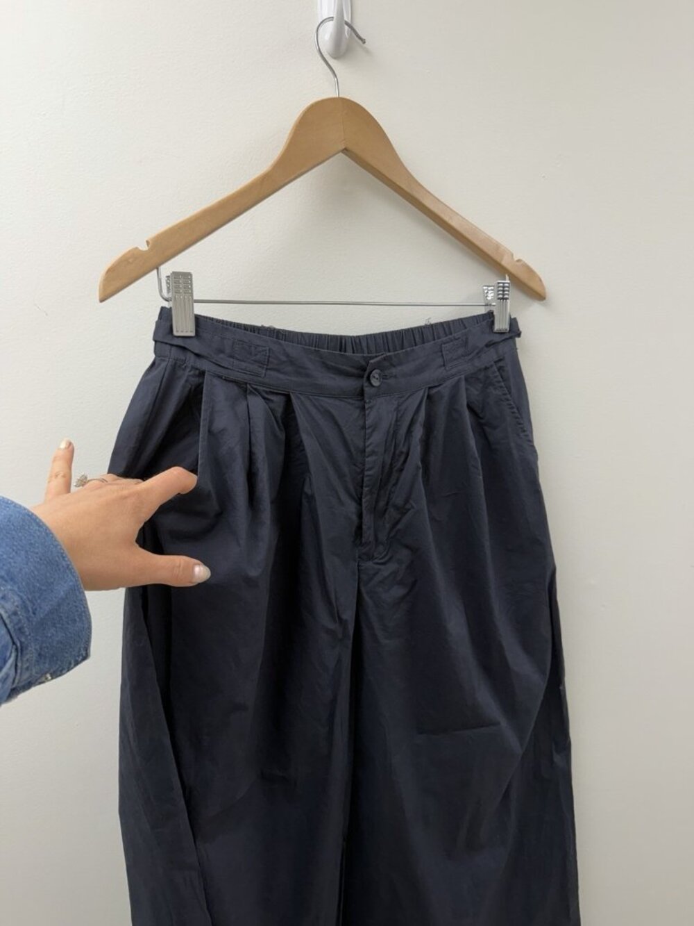YFB Young Fabulous Broke Black Wide Leg Cotton Pants Sz Medium M - Picture 2 of 12